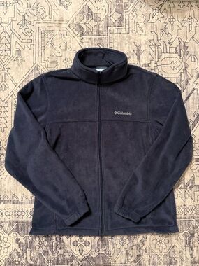 NWOT Columbia Fleece Jacket Men’s Large NAVY Full Zip Lightweight Outdoor Coat